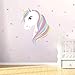 Produktbild Bdecoll Einhorn Pferd Wandtattoo,Wandaufkleber Wandtattoo Einhorn mit Sternen Wandsticker Sticker,Mädchen Unicorn Wanddeko Kinderzimmer Baby