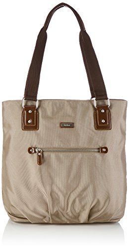 Tom Tailor Acc - Rina, Shoppers y bolsos de hombro Mujer, Grau (Taupe), 13x33x37 cm (W x H D)