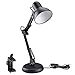 Produktbild LE Schreibtischlampe Set Classic Tischleuchte E27 Fassung Arbeitsleuchte Klemmleuchte verstellbar schwarz Schwenkarm