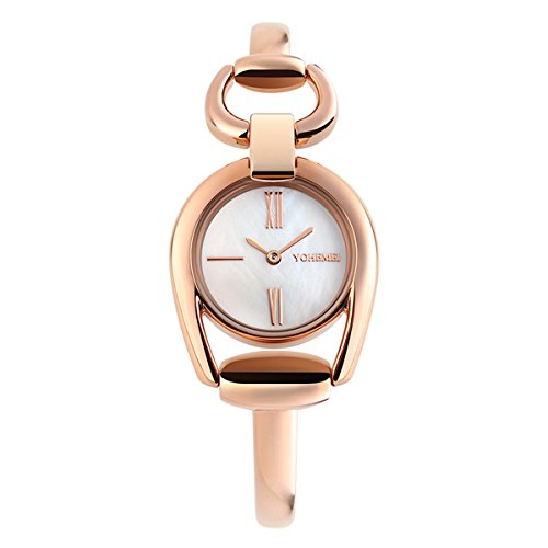 Luxus Elegant Damen Armbänder Einfach Schale Zifferblatt Perle Quarz Armbanduhr Weiß Luxus Elegant Damen Armbänder Einfach Schale Zifferblatt Perle Quarz Armbanduhr Weiß