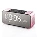Produktbild HEDDK Gute Qualität Wecker mit FM Radio Wireless Bluetooth 4.2 Stereo Lautsprecher mit Mic LED LCD, Pink