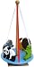 Wooden Spinning Roundabout Carousel ~ Wild Animals on Blue Base - Hand made in UK