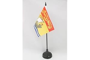 AZ FLAG - Tischflagge New Brunswick - 15x10 cm - Nouveau-Brunswick Tischfahne 10 x 15 Cm - Flaggen