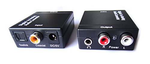 Easyday 3,5mm Toslink SPDIF Koaxial Optisch Digital zu Analog Audio Konverter Wandler für TV - 7