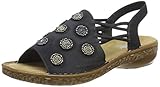 Obermaterial: Lederimitat Rieker Damen 628C9-14 Geschlossene Sandalen, Blau (Pazifik 14), 42 EU