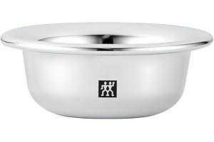 ZWILLING BEAUTY ZWILLING Ciotola da barba (rasatura a umido, contenitore per il sapone da barba, ciotola per la schiuma, cromata), argento