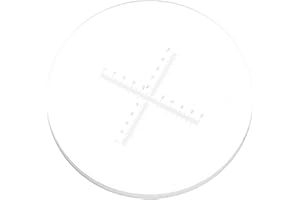 VILLCASE Micrómetro Ocular de Calibración Precisa para Regla Deslizante con Cruzada para Medición de Área de Retículo, Regla de Calibración de Microscopio Cruzado