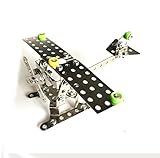 Metal Build-n-Play Assemble Disassemble Vehicle Creative Construction Building Block Kit Vehicle Copter Model Building Toy (airplane)