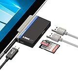 【Unleash Your Surface】LINKUP Surface Go USB C Hubs increase your productivity with USB-C device charging capability, 1 x micro SD and 1 x standard SD card readers, 1 x 5Gbps USB-A 3.0 port and 1 x USB 2.0 port.