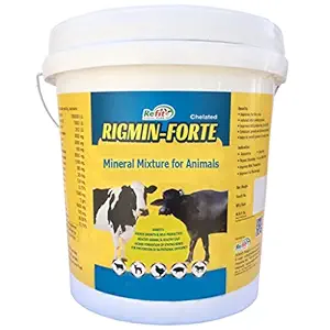 REFIT ANIMAL CARE Chelated Mineral Mixture for Cow, Buffalo, Cattle, Goat, Pig & Poultry, 10 Kg, Rigmin Forte