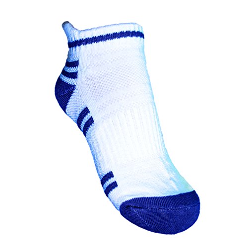 Preisvergleich Produktbild Sportsocken für Kinder Sneaker SKS-03 weiß blau Gr. 34 / 36