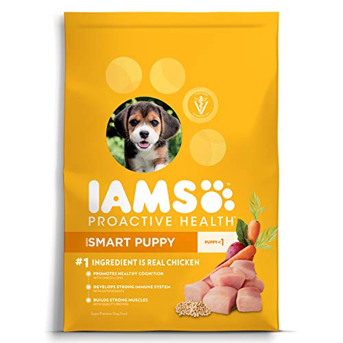 IAMSProactive Health Puppy Food with Real Chicken, 15 lb. Bag