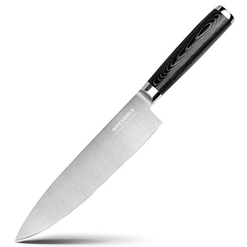 SPEVORIX Kochmesser Gemüsemesser Chefmesser Küchenmesser Allzweckmesser mit Rostfreier Spezialstahl in Premium-Design - 5