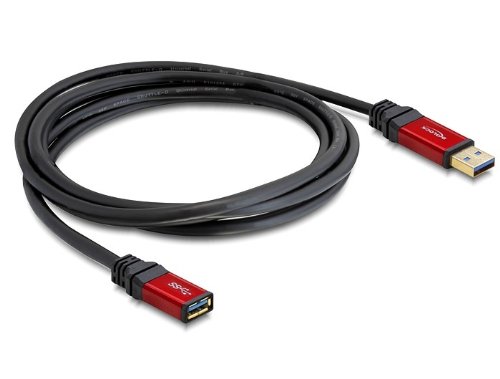 DELOCK Kabel USB 3.0 rot Verlaengerung 1.0m - 3