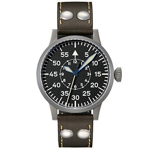 Planeador Reloj Espira Original de Laco - Fabricado en Alemania - 39 mm de diámetro Reloj Automático - n-Incomparable Procesamiento - Resistente al Agua en el diseño Atemporal - Desde 1925