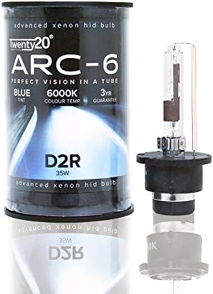 D2R Twenty20 ARC-6 Blue Tint Upgrade 12V 35W 6000K Xenon HID Bulb 3 Year Guarantee