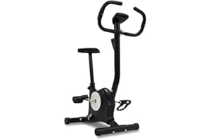 Ffitness FLC201BN - Bicicleta estática fácil de trabajar en casa con cardio Gym Fitness Trainer, equipo deportivo, entrenamiento corporal, adelgazar la celulitis, músculos y piernas resistencia, Negra