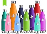 ★ BOTELLA DE AGUA CON AISLAMIENTO DE ACERO INOXIDABLE: ¡Ya no confíe en las botellas de agua de plástico que pueden romperse, nuestra botella de agua de acero inoxidable está fabricada con materiales duraderos, para una botella que puede soportar sus entrenamientos más duros! KollyKolla Botella Termica es perfecto para los deportes, actividades al aire libre, viajes, ciclismo, trote, yoga, acampada, senderismo, adecuado para estudiantes, niños y ancianos, hombres y mujeres.