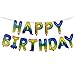 Produktbild Cloom Geburtstag Party Dekorationen Kits Happy Birthday Brief Ballons Banner monatliche Geburtstag Party Ballons für Baby Ersten Geburtstag Brief Folienballons Latex Ballons Rosa Weiss Blau (Q)