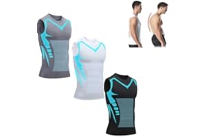 Sovtay 2024 Neue Duneva Abnehmweste, Vitalvest Abnehmweste, Ionic Shaping Herren Bequemer Und Atmungsaktiver Eisseidenstoff Für Herren, Herren-Kompressionsshirt