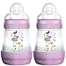 Mam 99919222 Anti-Colic Baby Bottle 160 ml 2-Pack for Girls