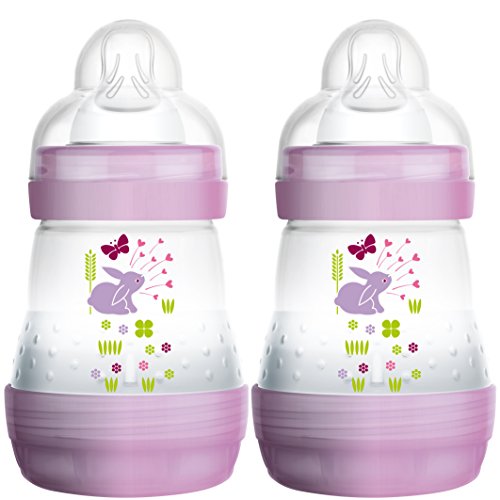 Mam 99919222 Anti-Colic Baby Bottle 160 ml 2-Pack for Girls