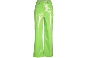 JACK & JONES Jjxx Jxkenya Hw Straight Faux Leat Pants Noos - Spodnie Kobiety