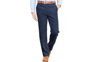 Stylo Online Men’s Corduroy Trousers Cord Pants – Smart Casual Cotton Cord Trousers for Men – Formal Business Office Workwear – Classic Straight Leg Flat Front Corduroy Pants Sizes (30W - 50W)