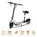 Produktbild Tomasa Elektroroller E-Scooter Roller Faltender Kick Scooter Tretroller mit Li-on Batterie und LED Scheinwerfer Rücklicht (weiß)