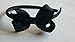 Alice Band With Bow Girls Ribbon Hair Band Headband (Black)