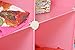 Pink rack wardrobe plug-in rack shelf shelves high rack childrens' sideboard with cute motif pictures