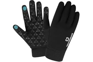 ‎WESTWOOD FOX WESTWOOD FOX Winterhandschuhe, Touchscreen, leicht wasserdicht, Thermo-Handschuhe, warm, Thinsulate, rutschfest, für Laufen, Radfahren, winddicht, mit elastischen Bündchen für Herren und Damen