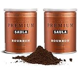 Premium Bourbon Ground Coffee - 100% Arabica Spanish Espresso Blend from Award Winning Café Saula 500g (2x 250g)