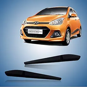 AUTOXYGEN Side Door Beading Black Door Protector for Grand i10 (Set Of 4 Pcs.)