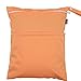 Damero Cute Travel Baby Wet and Dry Cloth Diaper Organizer Bag (Medium, Orange)