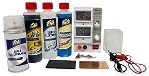 Kit De Galvanoplastie Chromée Noire Becker - Pour Plaquer Or/chrome/rhodium, Neuf