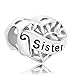 Produktbild lovelycharms 925 Sterling Silber Familie Tree of Life Schwester LOVE Herzen Beads Fit Pandora Charm-Armbänder
