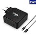 Produktbild Slim Type-C AC Adapter Netzteil 45W 20V/2.25A 15V/3A 12V/3A 9V/3A 5V/3A USB C Type-C Ladekabel für Dell atitude 11-5175 11-5179 12-7275 13-7370 P/N: 689C4 492-BBUU LA45NM150 HDCY5 0HDCY5 DA30NM150 8XTW5 08XTW5 ADP-30CD BA 24YNH 492-BBSP 5FX88 470-ABSF, ASUS ZENBOOK 3 UX39UA, UX330UA-AH54, Google Nexus 5X, Nexus 6P, Pixel C, New Nokia N1 tablet, Lumia 950, Lumia 950X