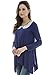 Bearsland Women's Maternity and Nursing Long Sleeves Tee Blue UK Size 12-14
