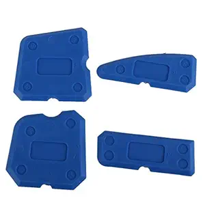 Kawn Caulking Tool Kit Joint Sealant Silicone Grout Remover Scraper 4PCS Blue