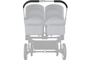 PROTEC TIF | Coprimanubrio in similpelle Compatibile con il Bugaboo Donkey (non sostituisce la gomma) (nero)