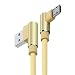 Produktbild Micro USB Ladekabel übertragen Starkes 90 Grad Stecker Kabel 1M für Panasonic Eluga A3 / Pro / C / I2 Active / I3 Mega / Pulse 5 " / Pulse X 5.5 / Pure phone / Ray / Ray 500 / Ray 700 / WE / Y - Gold