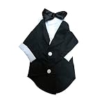 Keysui-Pet-Dog-Clothes-Solid-Colored-indossare-bretelle-Business-Suit-adatto-per-primavera-e-estate