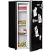 Produktbild AMSTYLE Design Retro Minikühlschrank 95L schwarz A+ mit Gefrierfach Türanschlag wechselbar | Kühlschrank freistehend mit Stufenloser Temperatureinstellung | Party-Kühlschrank mit Flaschenöffner