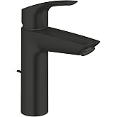 Grohe Eurosmart Tek Kumandalı Lavabo Bataryası M-Boyut Mat Siyah - 233222433