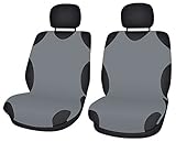 Passend für MAZDA MX-5 ZentimeX Z707177 Sitzbezüge Vordersitze T-Shirt-Design Baumwolle hell grau