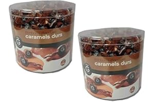 KDJMDL Mini bonbons d'accueil Gilbert - Lot de 2 x 1,4 kg Bonbon Caramels durs, Mini bonbons pour salle s'attente, guichet réception client, cabinet médical accueil magasin
