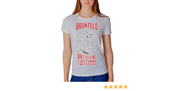 T-Shirt Donna Bambina Brontolo Non È Solo Uno Stato D'ANIMO È Uno Stile di  Vita : Amazon.it: Abbigliamento