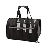 bolsa de transporte para gatos aviao Tela de Oxford, lavable, , resistente a las manchas，tiene una tenacidad forro acolchado, ofrece al mascota máximo apoyo y uso de larga duración.cómodo y transpirable, seguro y elegante.