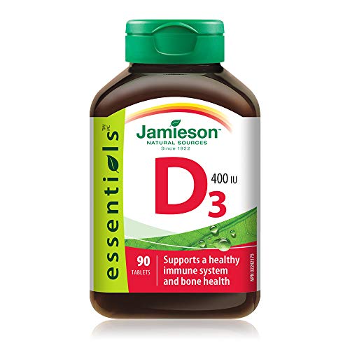 Jamieson, Integratore alimentare di Vitamina D3, 90 compresse